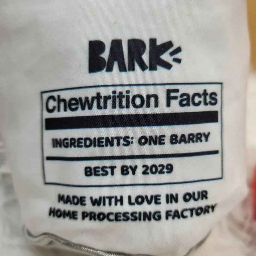 Bark Slobber Spray Canned Barry Sauce Dog Toy Size Med 20-50 LBS NWT